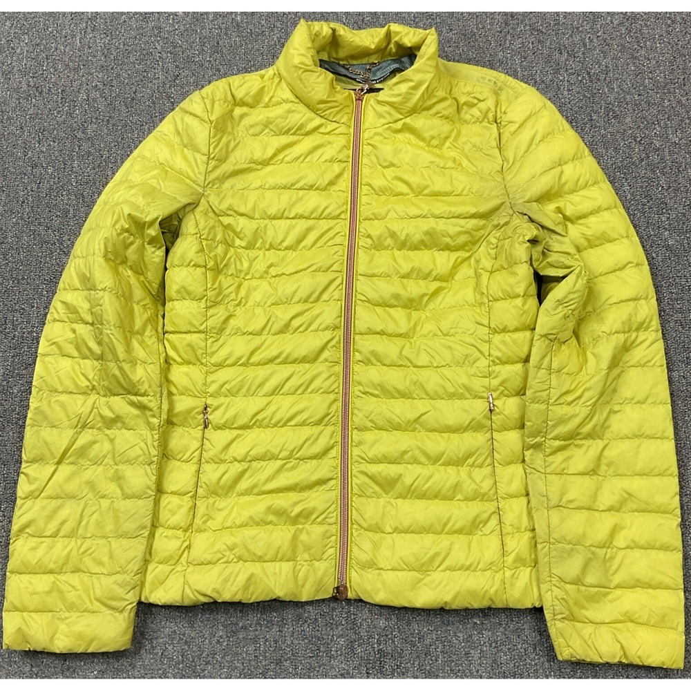 EUC!‎ Geox Respira Yellow Lightweight Puffer Winter Jacket - Size 2 Women